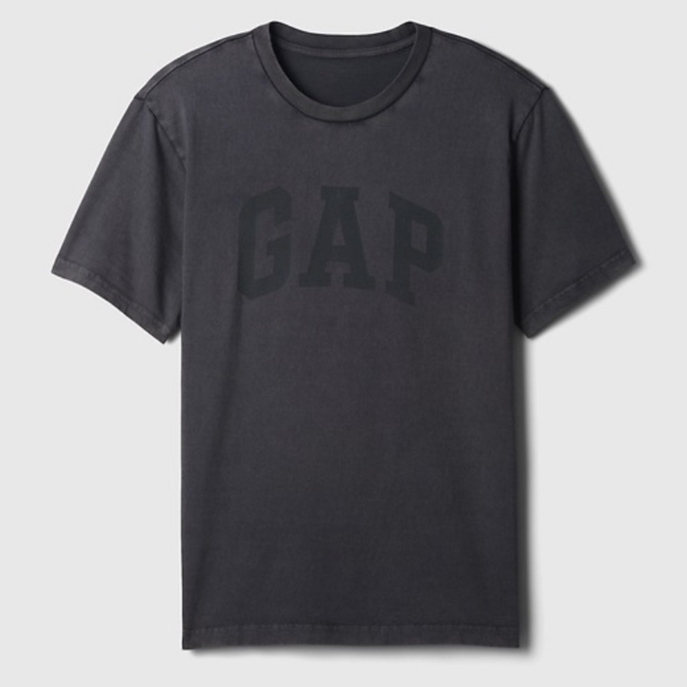 Gap Arch Logo Charcoal Gray T-Shirt Sz L Tall New with Tags!